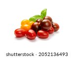 long plum tomato group isolated.... | Shutterstock . vector #2052136493