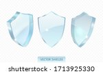 realistic glossy guard shield... | Shutterstock .eps vector #1713925330