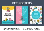 Vector Pet Design Poster Set....
