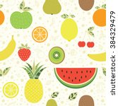fruits. juicy delicious fruits. ... | Shutterstock .eps vector #384329479