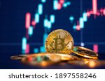Bitcoin Gold Coin And Defocused ...