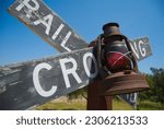 Dilapidated railroad crossing...