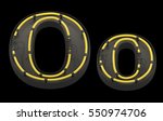 black board font with yellow... | Shutterstock . vector #550974706