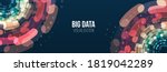 wide big data visualization.... | Shutterstock .eps vector #1819042289