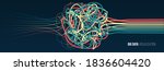 big data visualization.... | Shutterstock .eps vector #1836604420