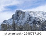 Yosemite In  The Snow Landscape