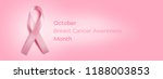 breast cancer awareness banner... | Shutterstock . vector #1188003853