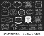 set of vector graphic elements... | Shutterstock .eps vector #1056737306