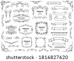 calligraphic design elements .... | Shutterstock .eps vector #1816827620