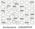 set of speech bubbles. set of... | Shutterstock .eps vector #1900309939