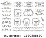 calligraphic design elements .... | Shutterstock .eps vector #1930508690