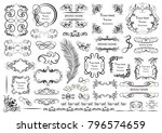 set of vector graphic elements... | Shutterstock .eps vector #796574659