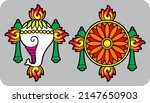 Lord Vishnu Symbol Vector Art