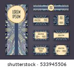 business cards  invitations and ... | Shutterstock .eps vector #533945506