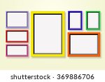 gallery colorful empty picture... | Shutterstock . vector #369886706