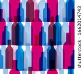 seamless background with wine... | Shutterstock .eps vector #1662014743