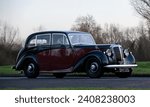 Small photo of Stony Stratford,UK Jan 1st 2024. 1952 Daimler Consort car arriving at Stony Stratford for the annual New Years Day vintage and classic vehicle festival.