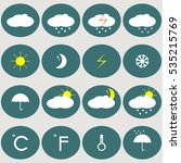 weather icons.forecast | Shutterstock .eps vector #535215769