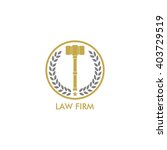 law firm logo template | Shutterstock .eps vector #403729519