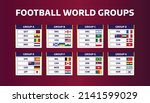 qatar football world tournament ... | Shutterstock .eps vector #2141599029
