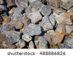 Close Up Pebble Stone Texture...