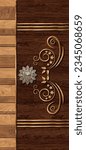 Small photo of Printable wooden modern laminate door skin design and background wall paper paper print