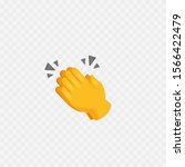 hands emoji. clapping hands.... | Shutterstock .eps vector #1566422479