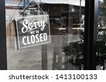 Sorry we're closed sign. grunge ...