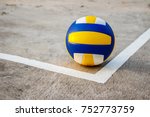 Volleyball Near The White Line