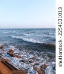 Small photo of Rocky Seashore of Do Darya Beach Karachi.