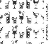 cocktail vector seamless... | Shutterstock .eps vector #1922752250