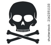 poison symbol skull with... | Shutterstock .eps vector #2162351133