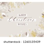 elegant stylish christmas... | Shutterstock .eps vector #1260135439