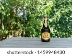 Small photo of Sint Gillis Waas, 24 July 2019. Belgian beer. Barbar, Deep blonde in color, creamy head Barbar's gives off a powerful aroma, unobtrusively scented with honey and accompanied by a bouquet or floral