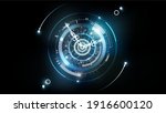 abstract futuristic technology... | Shutterstock .eps vector #1916600120