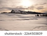 Snowy mountains in Trentino South Tyrol