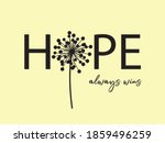 decorative hope always wins... | Shutterstock .eps vector #1859496259