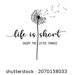 decorative  life is short... | Shutterstock .eps vector #2070158033