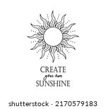 celestial sun vector with... | Shutterstock .eps vector #2170579183