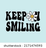 decorative slogan with daisy... | Shutterstock .eps vector #2171474593