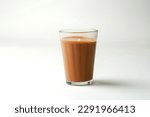Small photo of Karak Milk Chai famous indian tea on white background