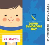 21 march   world down syndrome... | Shutterstock .eps vector #1049051669