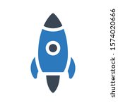 rocket vector glyph color icon  | Shutterstock .eps vector #1574020666
