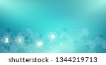 abstract medical background... | Shutterstock .eps vector #1344219713