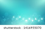 abstract medical background... | Shutterstock .eps vector #1416955070