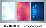 template brochure or cover book ... | Shutterstock .eps vector #1483077320