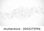 molecular structure and genetic ... | Shutterstock .eps vector #2043275996