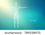 abstract human body with...