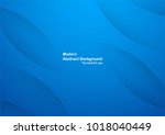 abstract blue background with... | Shutterstock .eps vector #1018040449