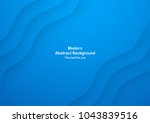 blue abstract background with... | Shutterstock .eps vector #1043839516
